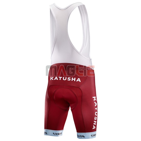 Maglia Katusha manica corta 2017 rosso e bianco